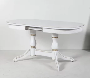 Стол обеденный раскладной Лира (1,2м) тон 1 с золотой патиной