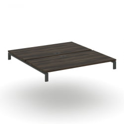 Двойной стол надставка на две опорные тумбы CОНCЕПТ CН.ДСН-005 Дуб Мали Антрацит / CONCEPT CN.DSN-005