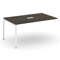 Проходной наборный элемент переговорного стола CОНCЕПТ CН.НПРГ-014 Дуб Мали Белый / CONCEPT CN.NPRG-014