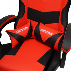 Кресло 1209 КИНГКУЕЕН, цвет черный/красный с подсветкой, 1209-блаcк-ред-масс-лед / KINGQUEEN, 1209-black-red-mass-led