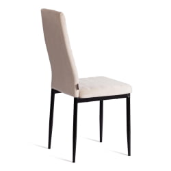 Стул Еасй (мод. ДЖСC02-1) металл, флок, 41 х 52 х 96 см, беиге (молочный) ХЛР2 / черный / Easy (mod. JSC02-1) beige HLR2