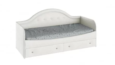 Кровать с мягкой спинкой Адель тип 1 Крем