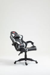 Кресло спортивное ТопЧаирс Шадов черно-белый / TopChairs Shadow