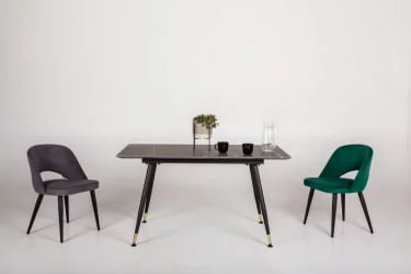 Стол раздвижной Месси 120-160 Мрамор графит