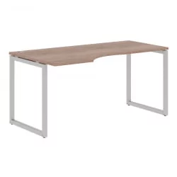 Стол письменный левый КСТЕН-К КСКCЕТ 169 Л Дуб Сонома Алюминий / XTEN-Q XQCET L