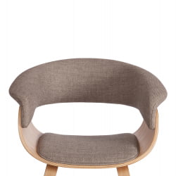 Стул ВИМТА (мод.8021) дерево / ткань, 69х56х77 см, натуральный/бежевый, Аимкаса 5 / VIMTA (mod.8021) Aimcasa