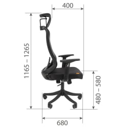 Кресло руководителя CХАИРМАН CХ563 Черный / CHAIRMAN CH563