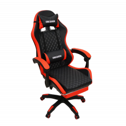 Кресло 892-1 цвет черный/красный с массажем 892-1-блаcк-ред-масс / 892-1-black-red-mass