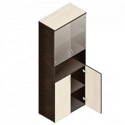 Шкаф для документов с тонированными стеклами Р.Ш-4СТ Венге