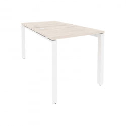 Рабочая станция на П-образном м/к ОНИКС О.МП-Д.РС-2.0.7 Денвер Светлый/Белый / ONIX O.MP-D.RS-2.0.7