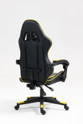 Кресло спортивное ТопЧаирс Шадов черно-желтый / TopChairs Shadow
