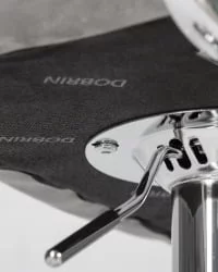 Стул барный ДОБРИН КРУГЕР АРМ Серый велюр МДЖ9-75 / DOBRIN KRUGER ARM MJ9-75