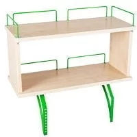 Полка задняя двухъярусная Полка_зз 1/600 (Полка_зз 7/600) Клен Зеленый / Polka_zz (Polka_zz