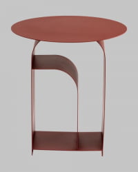 Журнальный столик Арвел металл бордовый / Arwel