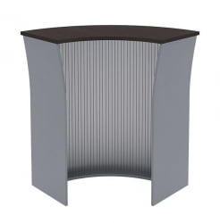 Стойка ресепшн угловая ИМАГО РС-5 Венге Магия Металлик / IMAGO