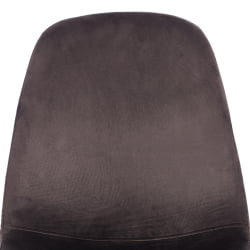 Стул БРЕЕЗЕ (мод. 4724) вельвет/металл, 44 х 53 х 87 см, Лигхт грей (светло-серый) ХЛР24 / черный / BREEZE (mod. Light grey HLR24