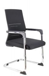 Кресло для посетителей Еверпроф Висит Сетка Черный / Everprof Visit