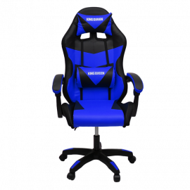 Кресло 1209 КИНГКУЕЕН, цвет черный/синий с подсветкой, 1209-блаcк-блуе-масс-лед / KINGQUEEN, 1209-black-blue-mass-led