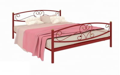 Кровать Каролина Плус 1400х1900 Красная / Plus