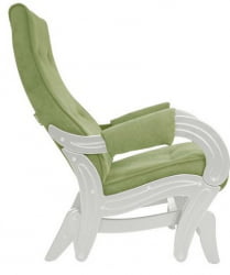 Кресло-глайдер Модель 708 серый ясень / Верона Аппле Греен / Verona Apple Green