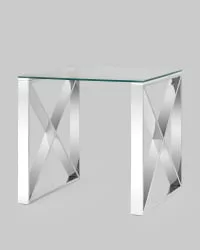 Журнальный стол КРОСС 55кс55 Серебро / 55x55