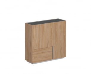 Шкаф Оливер ОЛ-20-17.ГН.ГН.ГН.Л Гикори натуральный / Oliver OL-20-17.GN.GN.GN.L