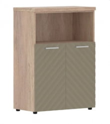 Шкаф с глухими малыми дверьми и топом Торр ЛУКС ТЛМC 85.3 Дуб Каньон Капучино / Torr LUX TLMC