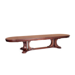 Стол ВЕРСАЛ овальный бук, мдф, 300 (350/400) х 110 х 78 см, Тобаcко / VERSAL Tobacco