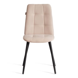 Стул обеденный Асти велюр, молочный/черный, (Порсче 2) / Asti (Porsche