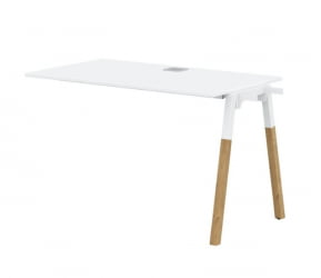 Брифинг-приставка Форта ФБ 1167 Белый премиум Дуб Гамильтон / Forta FB