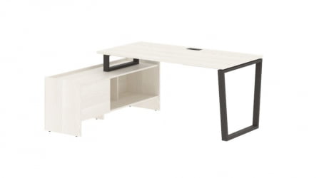 Стол с тумбой ЕДИС ЕВCТ 17814 Ясень Траун Мокко / EDIS EVCT