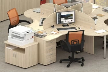 Набор мебели для персонала Глассй №2 / Glassy