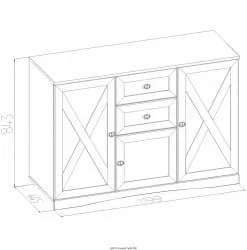 Тумба МЦН АДЕЛЕ 13 Дуб Сонома (спальня) / ADELE