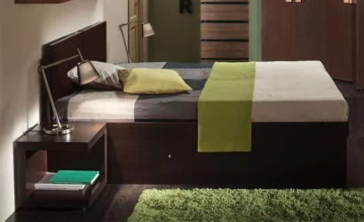 Кровать 3 (1400) ХЙПЕР Венге (спальня) / HYPER