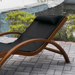 Шезлонг-лежак Мальта АФМ-503 Блаcк / AFM-503 Black