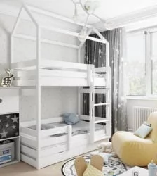 Кровать-домик РооРоом кд-7Р с ящиками Розовый / RooRoom