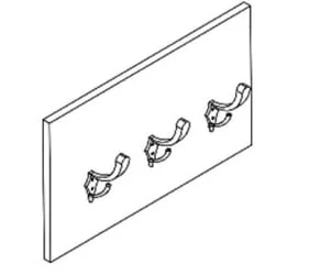 Настенная вешалка в прихожую КХП 530 Белый / KHP