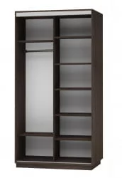 Шкаф-купе двухдверный Экспресс Дуо Экспенс 1200х2400х Венге / 1200х2400h