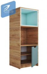 Стеллаж РИCХ СЖ-002 Мята/Сумеречный голубой/дуб крафт золотой / RICH