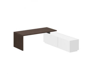 Стол на тумбу Оливер ОЛ-20-01.ДТ Дуб табак / Oliver OL-20-01.DT