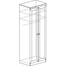 Шкаф в гостиную 609  Денвер светлый