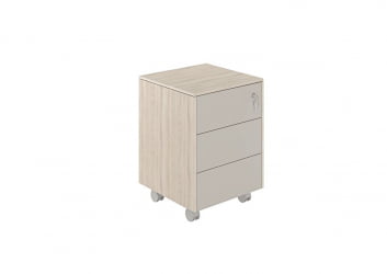 Тумба мобильная Атлас НЗ-0214.ЙН.ГС Ясень Наварра Серый камень / Atlas NZ-0214.YN.GS