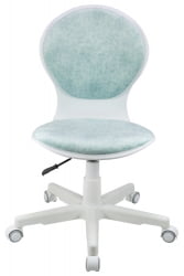 Кресло 1139 ФВ ПЛ Вхите велюр Блисс 10 голубой / FW PL White Bliss