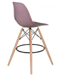 Стул барный ДОБРИН ДСВ БАР (ножки светлый бук, цвет сиреневый (П-04)) 2 шт / DOBRIN DSW BAR (P-04))