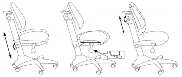 Кресло детское Бюрократ КД-2 ПК/ХЕАРТС-ПК Розовый сердца / KD-2 PK/HEARTS-PK