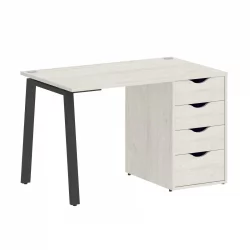 Стол письменный ХОМЕ ОФФИCЕ ВР.СП-3-118.4.А Дуб Наварра/Антрацит металл / HOME OFFICE VR.SP-3-118.4.A