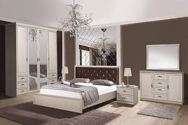 Дверь с зеркалом Габриэлла 05 Аруша венге