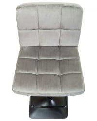 Стул барный ДОБРИН ДОМИНИC (серый велюр (МДЖ9-75)) 2 шт / DOBRIN DOMINIC (MJ9-75))