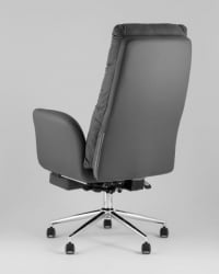 Кресло руководителя ТопЧаирс Солид NC с оттоманкой серый / TopChairs Solid