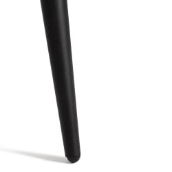 Обеденный стол УРАНУС ЛДСП/металл, 90кс90кс77 см, Белый/Черный / URANUS 90x90x77